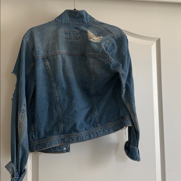 Distressed denim jacket - Picture 3 of 3